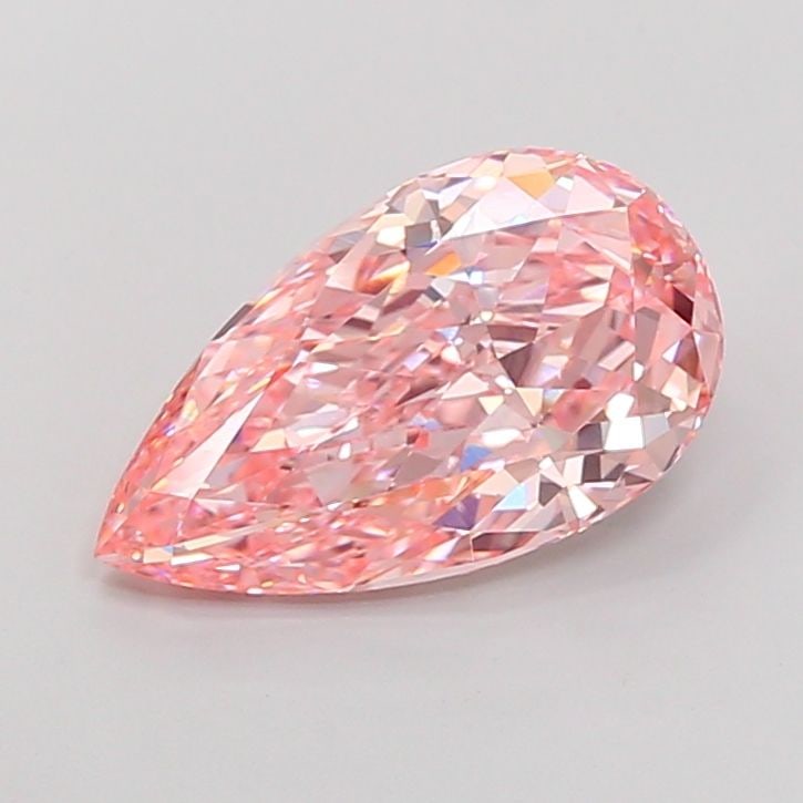 Loose Diamond - PEAR 4.34ct Fancy Vivid Pink VVS2 (1 of 1)