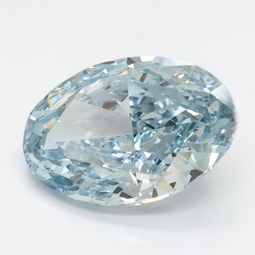 Loose Diamond - OVAL 3.26ct Fancy Intense Green Blue VS1: Loose Diamond - OVAL 3.26ct Fancy Intense Green Blue VS1 Source: This is a real non-mined Diamond that has been grown in a lab Shape: OVAL Carats: 3.26 Color: Fancy Intense Green Blue Certification: I