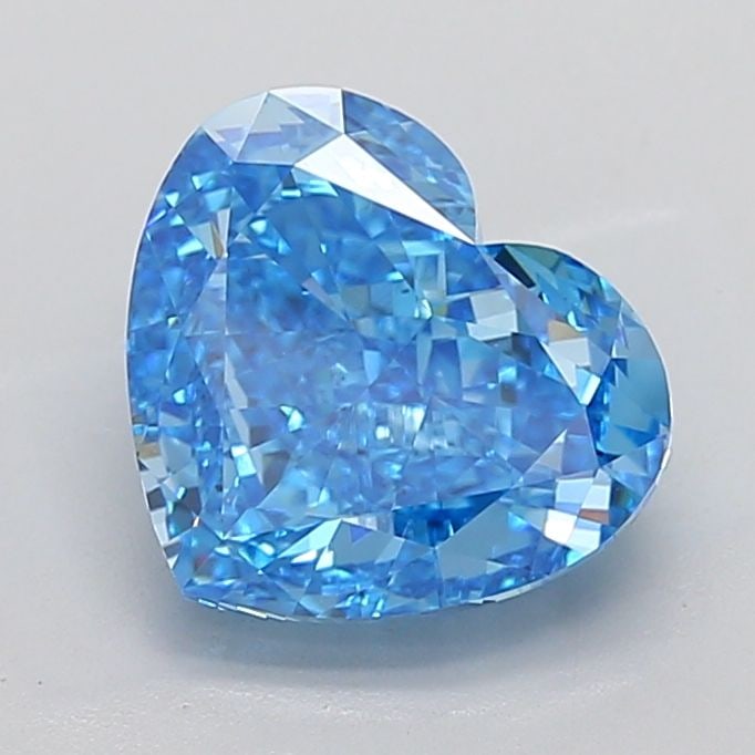 Loose Diamond - HEART 5.28ct Fancy Vivid Blue VS1: Loose Diamond - HEART 5.28ct Fancy Vivid Blue VS1 Source: This is a real non-mined Diamond that has been grown in a lab Shape: HEART Carats: 5.28 Color: Fancy Vivid Blue Certification: IGI Video: