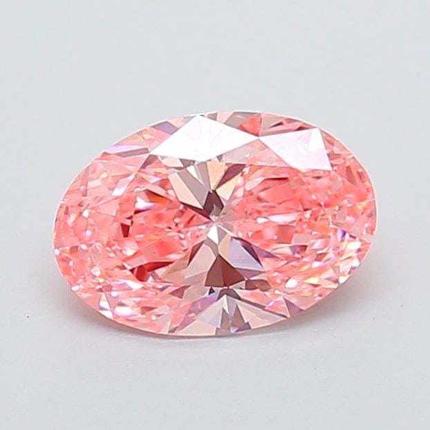 Loose Diamond - OVAL 1.53ct Fancy Vivid Pink VVS2: Loose Diamond - OVAL 1.53ct Fancy Vivid Pink VVS2 Source: This is a real non-mined Diamond that has been grown in a lab Shape: OVAL Carats: 1.53 Color: Fancy Vivid Pink Certification: IGI Video: