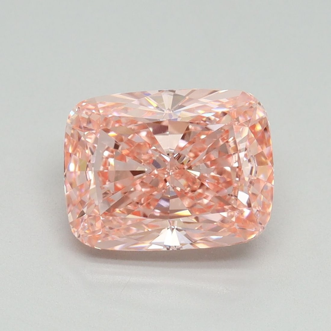 Loose Diamond - CUSHION MODIFIED 3.07ct Fancy Vivid Pink VVS2: Loose Diamond - CUSHION MODIFIED 3.07ct Fancy Vivid Pink VVS2 Source: This is a real non-mined Diamond that has been grown in a lab Shape: CUSHION MODIFIED Carats: 3.07 Color: Fancy Vivid Pink Certifi