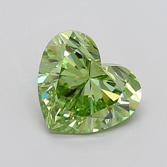 Loose Diamond - HEART 1.15ct Fancy Vivid Green VVS2: Loose Diamond - HEART 1.15ct Fancy Vivid Green VVS2 Source: This is a real non-mined Diamond that has been grown in a lab Shape: HEART Carats: 1.15 Color: Fancy Vivid Green Certification: IGI 