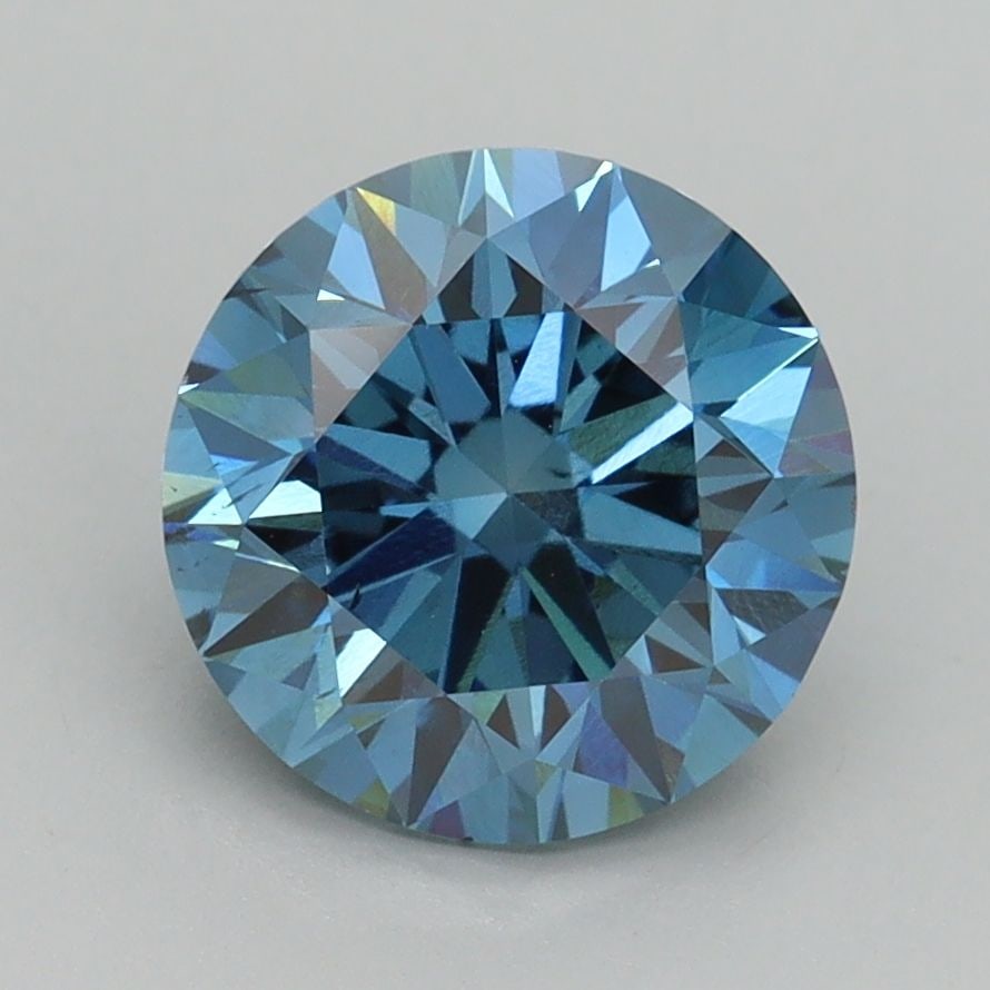 Loose Diamond - ROUND 2.3ct Fancy Vivid Blue VS2: Loose Diamond - ROUND 2.3ct Fancy Vivid Blue VS2 Source: This is a real non-mined Diamond that has been grown in a lab Shape: ROUND Carats: 2.3 Color: Fancy Vivid Blue Certification: IGI Video: