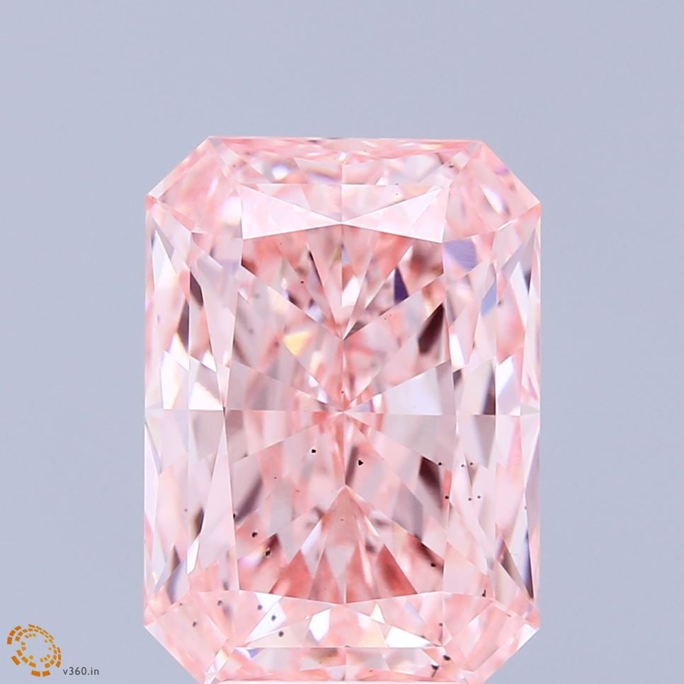 Loose Diamond - RADIANT 5.57ct Fancy Vivid Pink SI1: Loose Diamond - RADIANT 5.57ct Fancy Vivid Pink SI1 Source: This is a real non-mined Diamond that has been grown in a lab Shape: RADIANT Carats: 5.57 Color: Fancy Vivid Pink Certification: IGI Video: