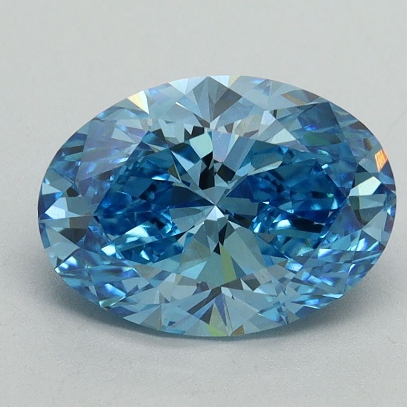 Loose Diamond - OVAL 2.08ct Fancy Vivid Blue VS1: Loose Diamond - OVAL 2.08ct Fancy Vivid Blue VS1 Source: This is a real non-mined Diamond that has been grown in a lab Shape: OVAL Carats: 2.08 Color: Fancy Vivid Blue Certification: IGI Video: