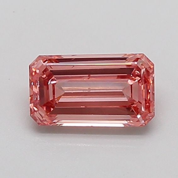 Loose Diamond - EMERALD 1.1ct Fancy Intense Brownish Pink SI1: Loose Diamond - EMERALD 1.1ct Fancy Intense Brownish Pink SI1 Source: This is a real non-mined Diamond that has been grown in a lab Shape: EMERALD Carats: 1.1 Color: Fancy Intense Brownish Pink Certif