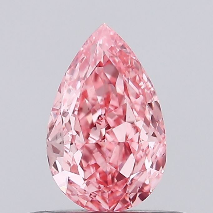 Loose Diamond - PEAR 0.42ct Fancy Intense Pink VVS2: Loose Diamond - PEAR 0.42ct Fancy Intense Pink VVS2 Source: This is a real non-mined Diamond that has been grown in a lab Shape: PEAR Carats: 0.42 Color: Fancy Intense Pink Certification: NONE Video: