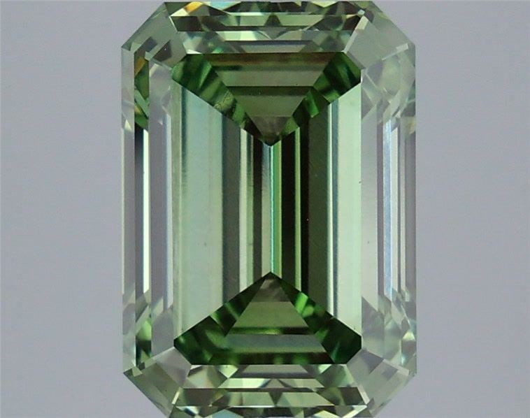 Loose Diamond - EMERALD 6.07ct Fancy Vivid Green VS1: Loose Diamond - EMERALD 6.07ct Fancy Vivid Green VS1 Source: This is a real non-mined Diamond that has been grown in a lab Shape: EMERALD Carats: 6.07 Color: Fancy Vivid Green Certification: IGI Video