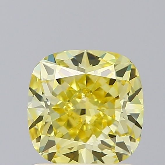 Loose Diamond - CUSHION BRILLIANT 1.24ct Fancy Intense Yellow VVS2: Loose Diamond - CUSHION BRILLIANT 1.24ct Fancy Intense Yellow VVS2 Source: This is a real non-mined Diamond that has been grown in a lab Shape: CUSHION BRILLIANT Carats: 1.24 Color: Fancy Intense Yell
