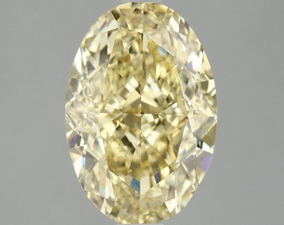 Loose Diamond - OVAL 3.1ct Fancy Intense Yellow VS2: Loose Diamond - OVAL 3.1ct Fancy Intense Yellow VS2 Source: This is a real non-mined Diamond that has been grown in a lab Shape: OVAL Carats: 3.1 Color: Fancy Intense Yellow Certification: IGI Video: