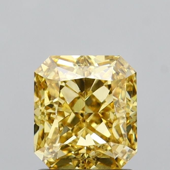 Loose Diamond - RADIANT 1.52ct Fancy Intense Yellow VS2: Loose Diamond - RADIANT 1.52ct Fancy Intense Yellow VS2 Source: This is a real non-mined Diamond that has been grown in a lab Shape: RADIANT Carats: 1.52 Color: Fancy Intense Yellow Certification: