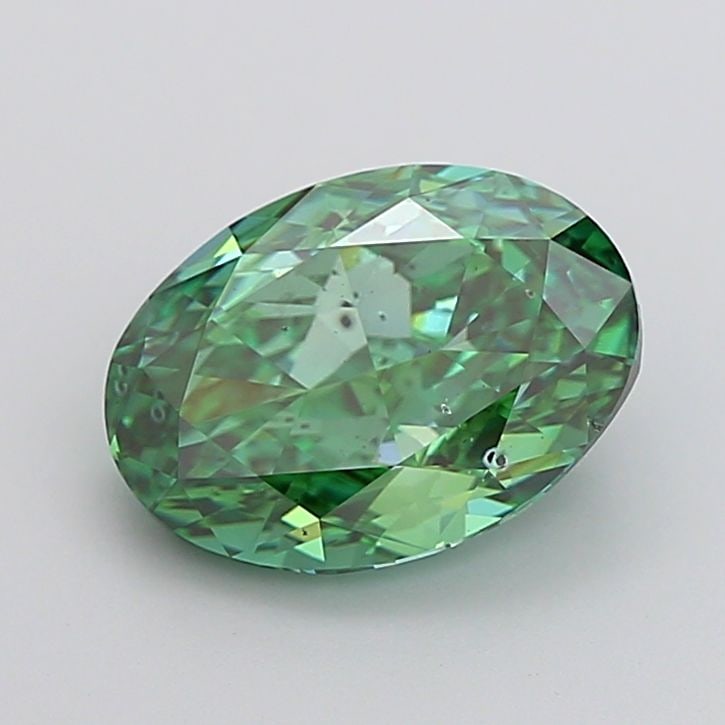 Loose Diamond - OVAL 4.0ct Fancy Vivid Green SI2: Loose Diamond - OVAL 4.0ct Fancy Vivid Green SI2 Source: This is a real non-mined Diamond that has been grown in a lab Shape: OVAL Carats: 4.0 Color: Fancy Vivid Green Certification: IGI Video:
