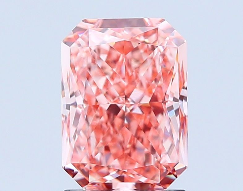 Loose Diamond - RADIANT 2.04ct Fancy Vivid Pink VS1: Loose Diamond - RADIANT 2.04ct Fancy Vivid Pink VS1 Source: This is a real non-mined Diamond that has been grown in a lab Shape: RADIANT Carats: 2.04 Color: Fancy Vivid Pink Certification: IGI Video: