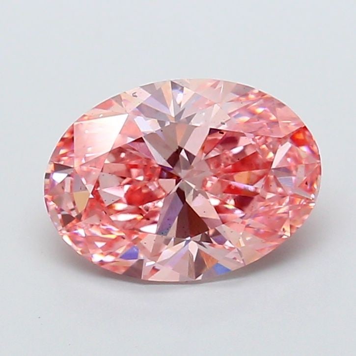Loose Diamond - OVAL 3.01ct Fancy Vivid Pink SI1: Loose Diamond - OVAL 3.01ct Fancy Vivid Pink SI1 Source: This is a real non-mined Diamond that has been grown in a lab Shape: OVAL Carats: 3.01 Color: Fancy Vivid Pink Certification: IGI Video: