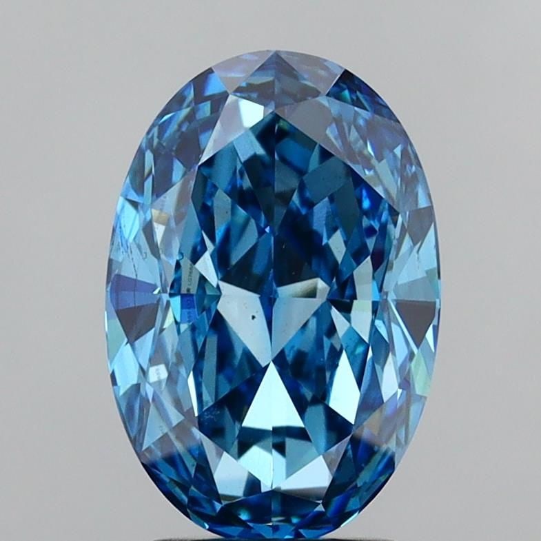 Loose Diamond - OVAL 3.0ct Fancy Vivid Blue VS2: Loose Diamond - OVAL 3.0ct Fancy Vivid Blue VS2 Source: This is a real non-mined Diamond that has been grown in a lab Shape: OVAL Carats: 3.0 Color: Fancy Vivid Blue Certification: IGI Video: Video