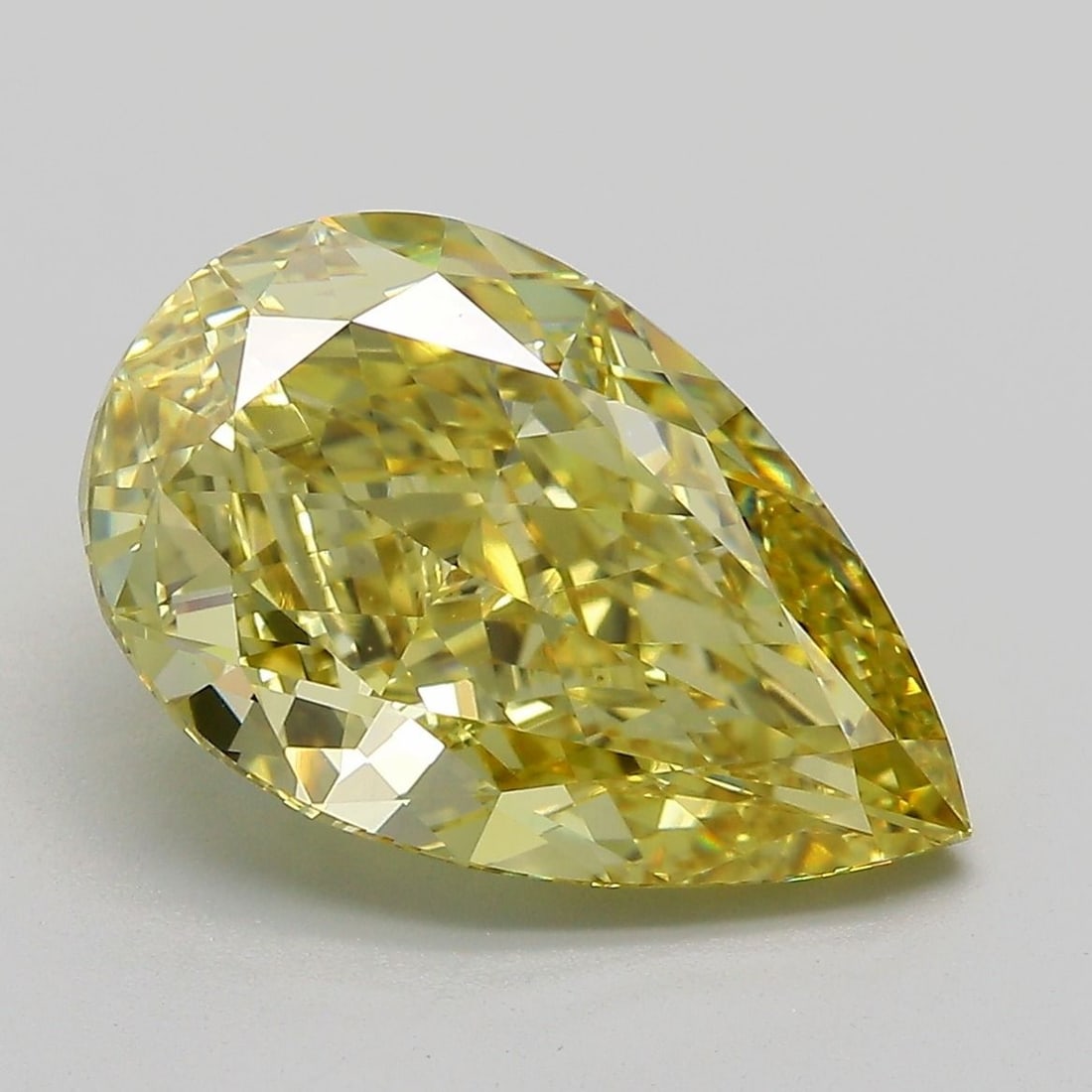 Loose Diamond - PEAR 5.1ct Fancy Intense Yellow VS1: Loose Diamond - PEAR 5.1ct Fancy Intense Yellow VS1 Source: This is a real non-mined Diamond that has been grown in a lab Shape: PEAR Carats: 5.1 Color: Fancy Intense Yellow Certification: IGI
