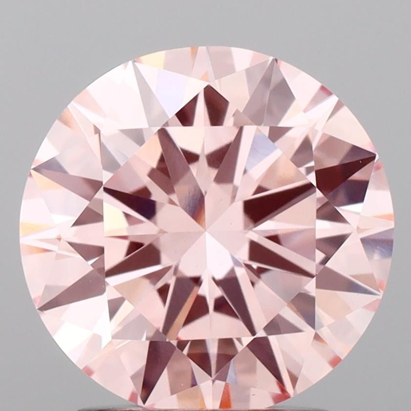 Loose Diamond - ROUND 2.0ct Fancy Intense Pink VS1: Loose Diamond - ROUND 2.0ct Fancy Intense Pink VS1 Source: This is a real non-mined Diamond that has been grown in a lab Shape: ROUND Carats: 2.0 Color: Fancy Intense Pink Certification: IGI Video: