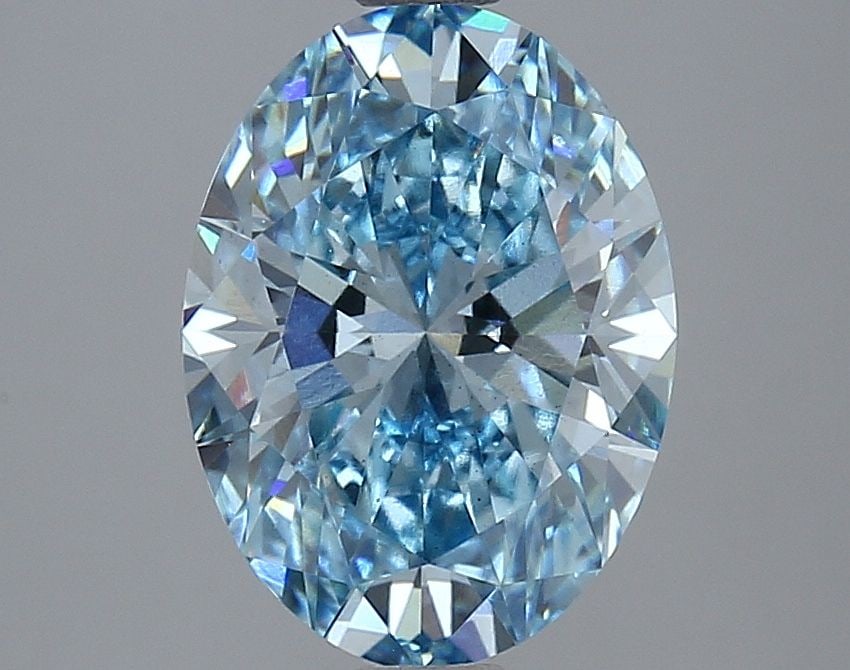 Loose Diamond - OVAL 2.83ct Fancy Vivid Blue VS1: Loose Diamond - OVAL 2.83ct Fancy Vivid Blue VS1 Source: This is a real non-mined Diamond that has been grown in a lab Shape: OVAL Carats: 2.83 Color: Fancy Vivid Blue Certification: IGI Video: