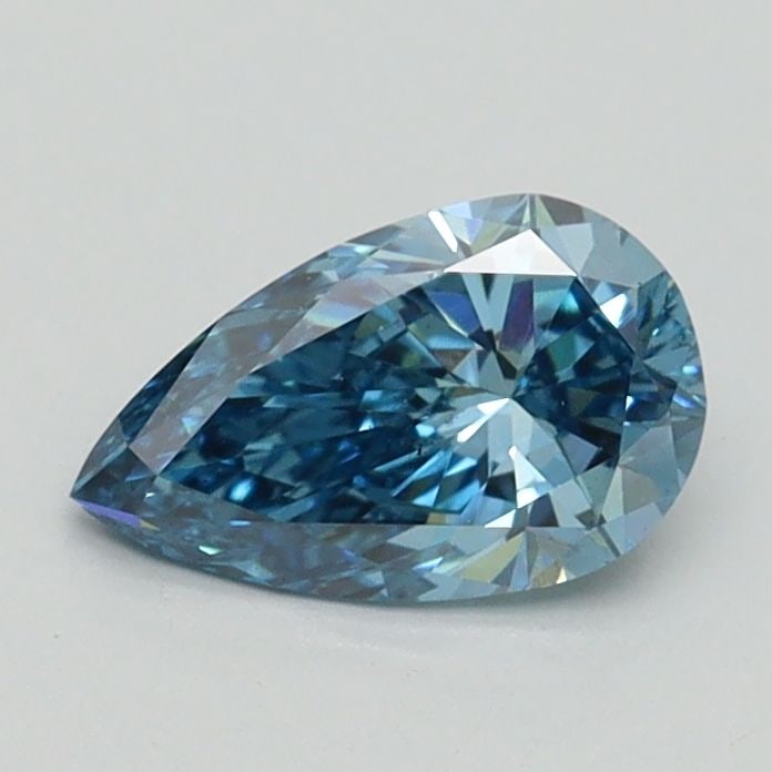 Loose Diamond - PEAR 0.64ct Fancy Vivid Blue VS2: Loose Diamond - PEAR 0.64ct Fancy Vivid Blue VS2 Source: This is a real non-mined Diamond that has been grown in a lab Shape: PEAR Carats: 0.64 Color: Fancy Vivid Blue Certification: IGI Video: