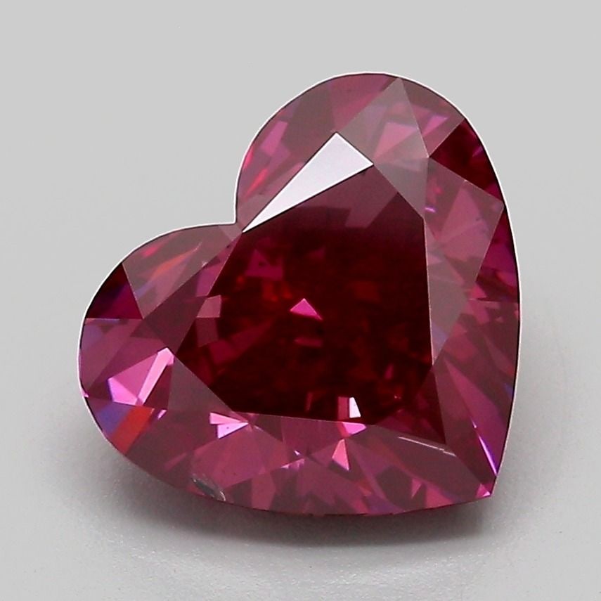 Loose Diamond - HEART 3.08ct Fancy Deep Pink SI1: Loose Diamond - HEART 3.08ct Fancy Deep Pink SI1 Source: This is a real non-mined Diamond that has been grown in a lab Shape: HEART Carats: 3.08 Color: Fancy Deep Pink Certification: IGI Video: