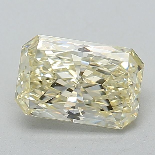 Loose Diamond - RADIANT 0.6ct Fancy Light Yellow VS1: Loose Diamond - RADIANT 0.6ct Fancy Light Yellow VS1 Source: This is a real non-mined Diamond that has been grown in a lab Shape: RADIANT Carats: 0.6 Color: Fancy Light Yellow Certification: IGI