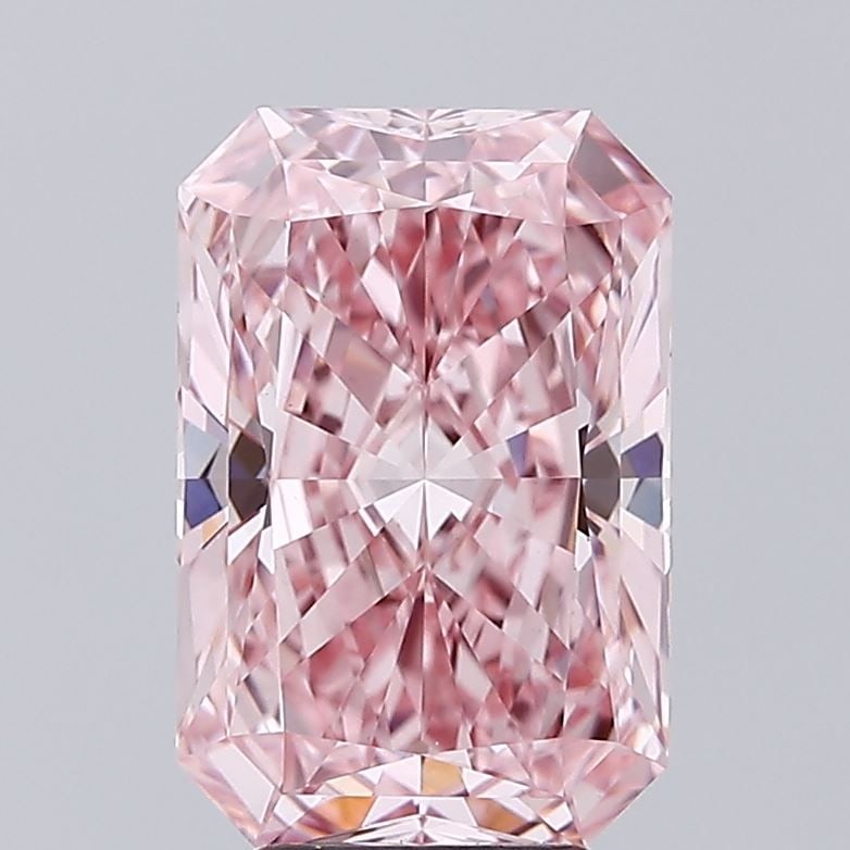 Loose Diamond - RADIANT 5.09ct Fancy Vivid Pink VS1: Loose Diamond - RADIANT 5.09ct Fancy Vivid Pink VS1 Source: This is a real non-mined Diamond that has been grown in a lab Shape: RADIANT Carats: 5.09 Color: Fancy Vivid Pink Certification: IGI Video: