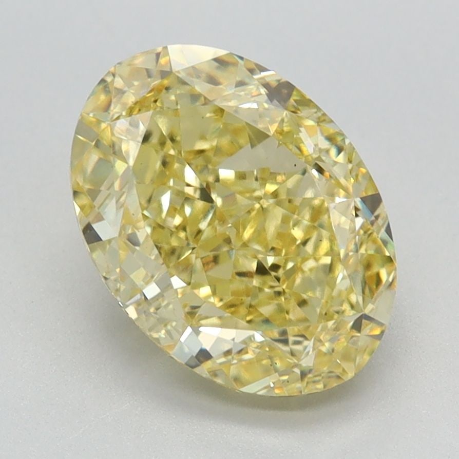 Loose Diamond - OVAL 2.51ct Fancy Intense Yellow VS1: Loose Diamond - OVAL 2.51ct Fancy Intense Yellow VS1 Source: This is a real non-mined Diamond that has been grown in a lab Shape: OVAL Carats: 2.51 Color: Fancy Intense Yellow Certification: IGI Video