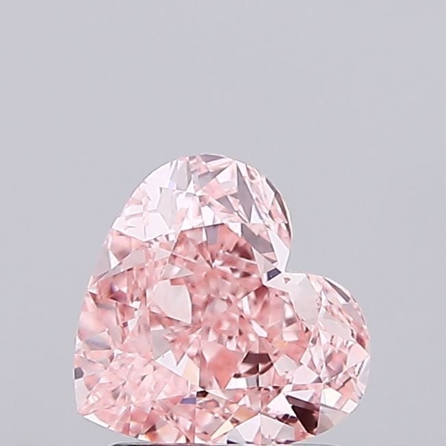 Loose Diamond - HEART 1.46ct Fancy Vivid Pink VVS2: Loose Diamond - HEART 1.46ct Fancy Vivid Pink VVS2 Source: This is a real non-mined Diamond that has been grown in a lab Shape: HEART Carats: 1.46 Color: Fancy Vivid Pink Certification: IGI Video: