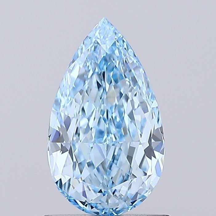 Loose Diamond - PEAR 1.1ct Fancy Vivid Blue VVS2: Loose Diamond - PEAR 1.1ct Fancy Vivid Blue VVS2 Source: This is a real non-mined Diamond that has been grown in a lab Shape: PEAR Carats: 1.1 Color: Fancy Vivid Blue Certification: IGI Video: Video