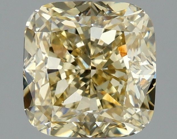 Loose Diamond - CUSHION MODIFIED 2.12ct Fancy Intense Yellow VS1: Loose Diamond - CUSHION MODIFIED 2.12ct Fancy Intense Yellow VS1 Source: This is a real non-mined Diamond that has been grown in a lab Shape: CUSHION MODIFIED Carats: 2.12 Color: Fancy Intense