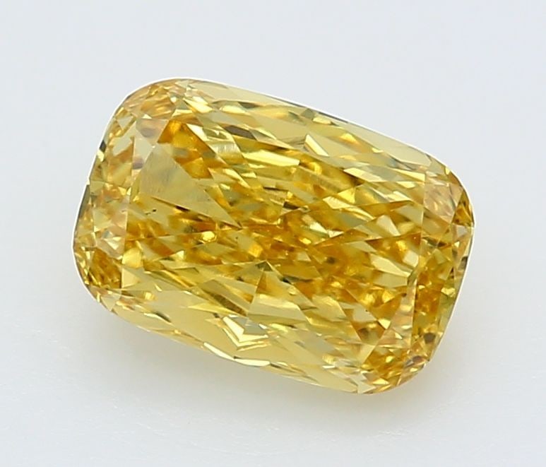 Loose Diamond - CUSHION BRILLIANT 2.44ct Fancy Vivid Yellow VS1: Loose Diamond - CUSHION BRILLIANT 2.44ct Fancy Vivid Yellow VS1 Source: This is a real non-mined Diamond that has been grown in a lab Shape: CUSHION BRILLIANT Carats: 2.44 Color: Fancy Vivid Yellow Ce