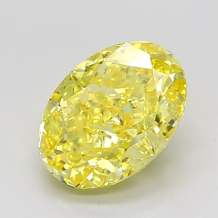 Loose Diamond - OVAL 2.5ct Fancy Intense Yellow VVS2: Loose Diamond - OVAL 2.5ct Fancy Intense Yellow VVS2 Source: This is a real non-mined Diamond that has been grown in a lab Shape: OVAL Carats: 2.5 Color: Fancy Intense Yellow Certification: IGI Video: