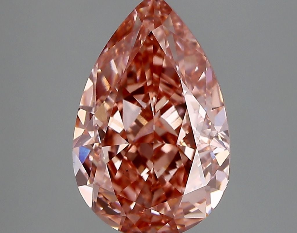 Loose Diamond - PEAR 3.59ct Fancy Vivid Pink VS1 (1 of 1)