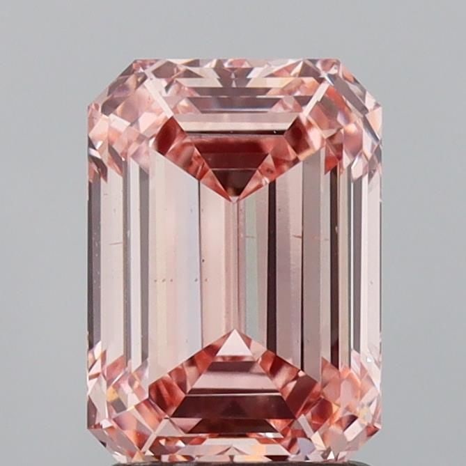 Loose Diamond - EMERALD 2.01ct Fancy Intense Pink VS2: Loose Diamond - EMERALD 2.01ct Fancy Intense Pink VS2 Source: This is a real non-mined Diamond that has been grown in a lab Shape: EMERALD Carats: 2.01 Color: Fancy Intense Pink Certification: IGI Vid