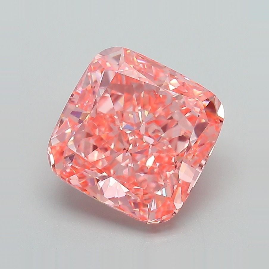 Loose Diamond - CUSHION MODIFIED 3.18ct Fancy Vivid Pink VVS2: Loose Diamond - CUSHION MODIFIED 3.18ct Fancy Vivid Pink VVS2 Source: This is a real non-mined Diamond that has been grown in a lab Shape: CUSHION MODIFIED Carats: 3.18 Color: Fancy Vivid Pink Certifi