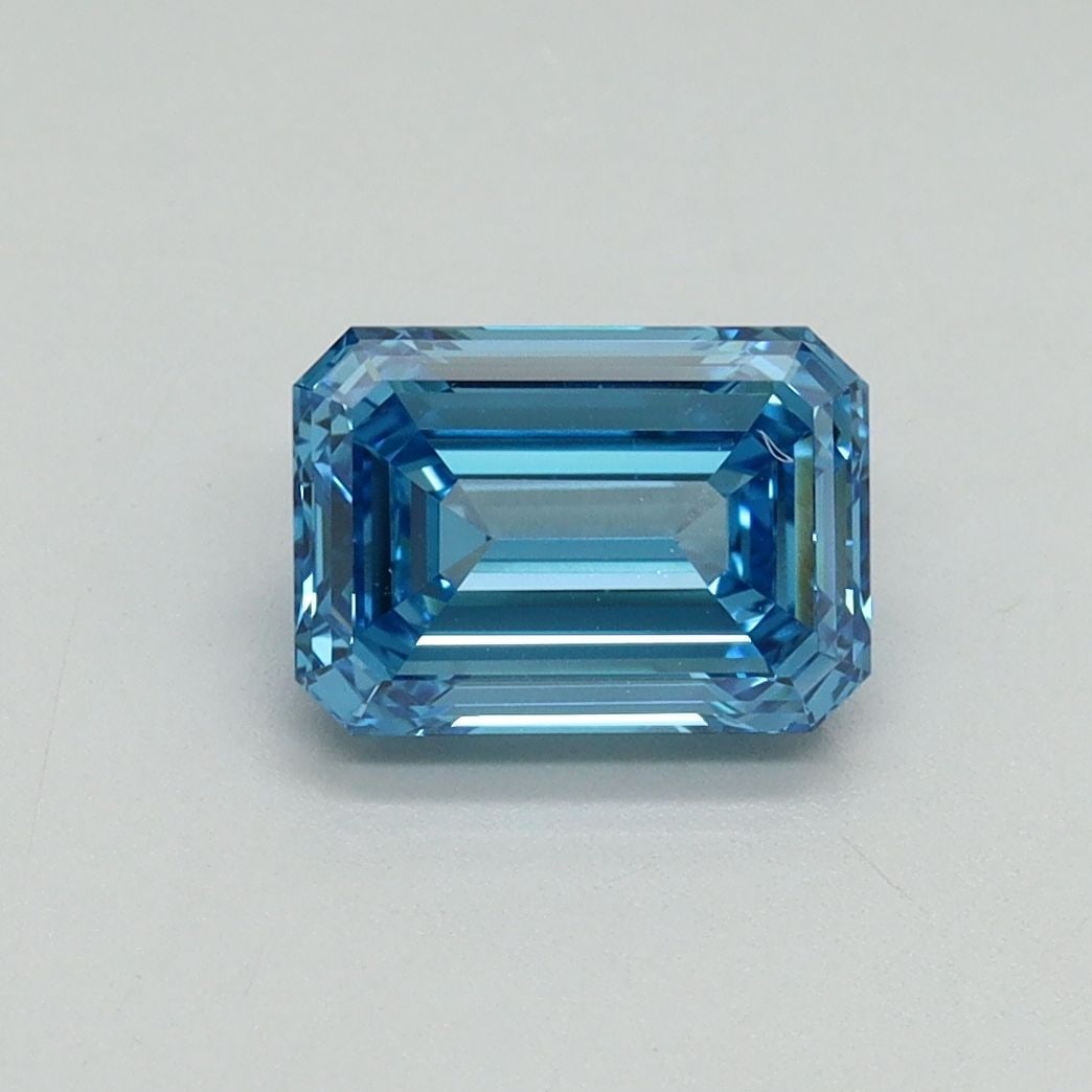 Loose Diamond - EMERALD 1.28ct Fancy Vivid Blue VVS2 (1 of 1)
