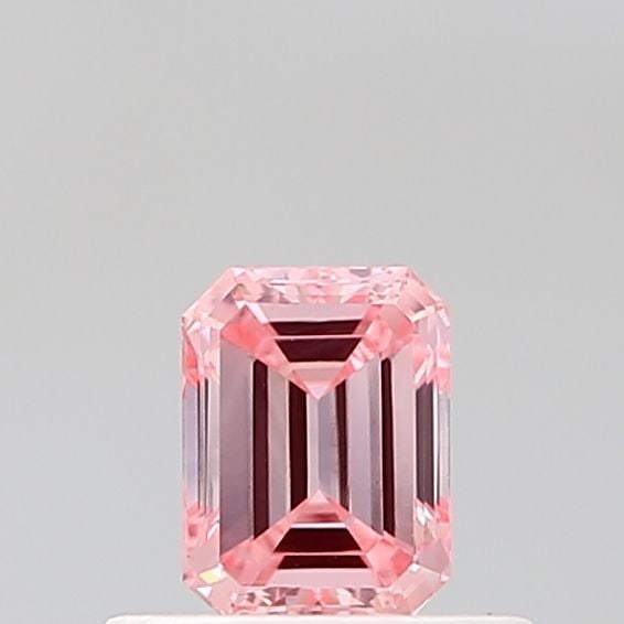 Loose Diamond - EMERALD 0.41ct Fancy Vivid Pink VS1: Loose Diamond - EMERALD 0.41ct Fancy Vivid Pink VS1 Source: This is a real non-mined Diamond that has been grown in a lab Shape: EMERALD Carats: 0.41 Color: Fancy Vivid Pink Certification: IGI Video: