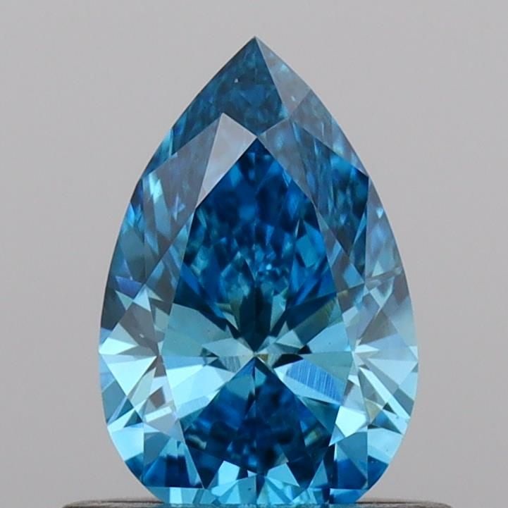 Loose Diamond - PEAR 0.64ct Fancy Vivid Blue VS1: Loose Diamond - PEAR 0.64ct Fancy Vivid Blue VS1 Source: This is a real non-mined Diamond that has been grown in a lab Shape: PEAR Carats: 0.64 Color: Fancy Vivid Blue Certification: IGI Video: