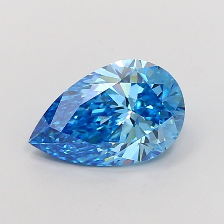 Loose Diamond - PEAR 2.07ct Fancy Vivid Blue VS1: Loose Diamond - PEAR 2.07ct Fancy Vivid Blue VS1 Source: This is a real non-mined Diamond that has been grown in a lab Shape: PEAR Carats: 2.07 Color: Fancy Vivid Blue Certification: IGI Video: