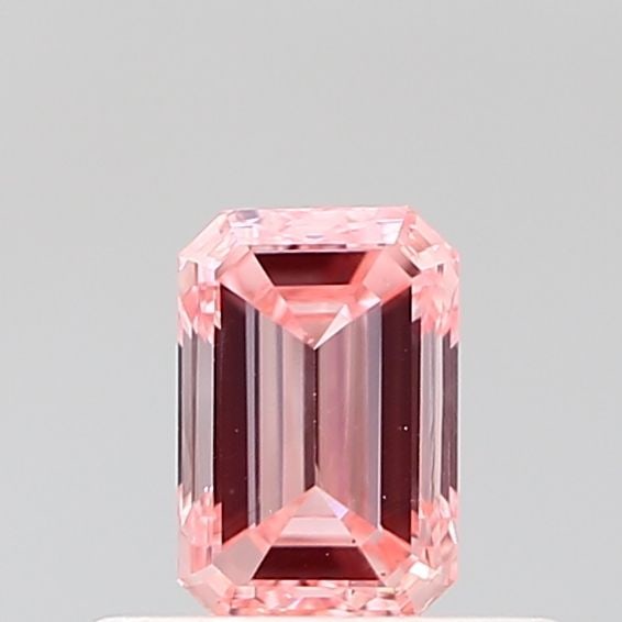 Loose Diamond - EMERALD 0.44ct Fancy Vivid Pink VS1: Loose Diamond - EMERALD 0.44ct Fancy Vivid Pink VS1 Source: This is a real non-mined Diamond that has been grown in a lab Shape: EMERALD Carats: 0.44 Color: Fancy Vivid Pink Certification: IGI Video: