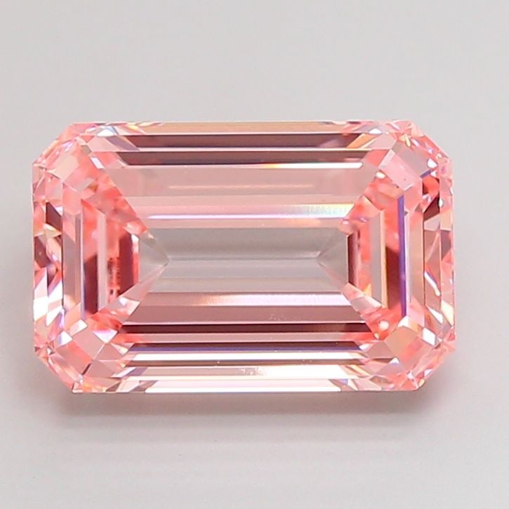 Loose Diamond - EMERALD 5.06ct Fancy Intense Pink VVS2: Loose Diamond - EMERALD 5.06ct Fancy Intense Pink VVS2 Source: This is a real non-mined Diamond that has been grown in a lab Shape: EMERALD Carats: 5.06 Color: Fancy Intense Pink Certification: IGI Vi