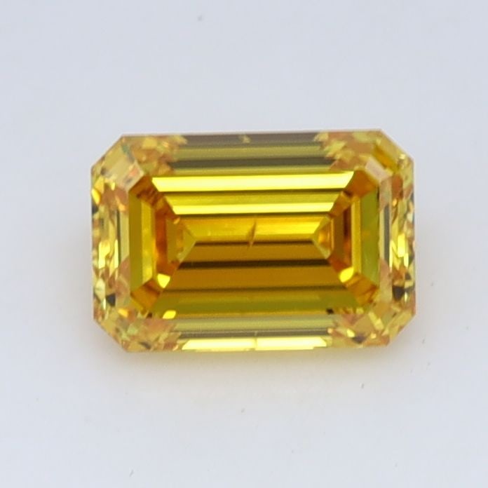 Loose Diamond - EMERALD 0.86ct Fancy Vivid Yellow SI2 (1 of 1)