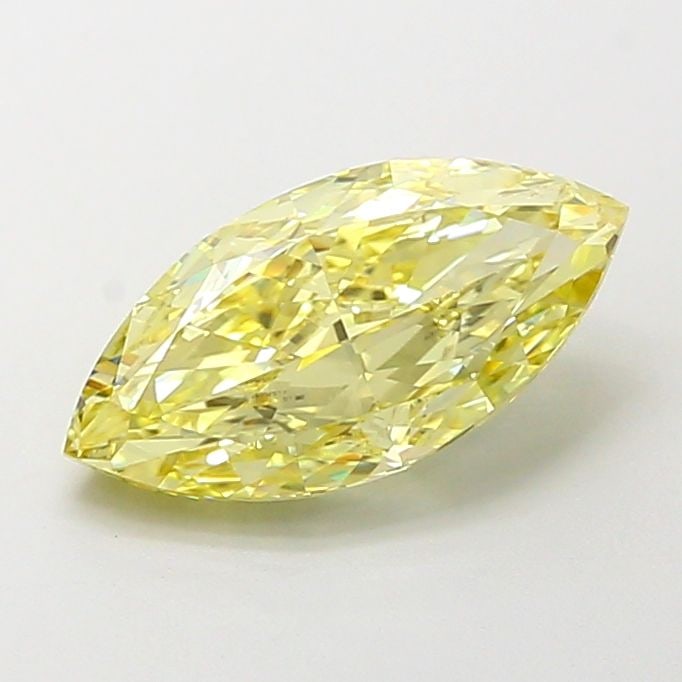 Loose Diamond - MARQUISE 2.04ct Fancy Light Yellow VVS2: Loose Diamond - MARQUISE 2.04ct Fancy Light Yellow VVS2 Source: This is a real non-mined Diamond that has been grown in a lab Shape: MARQUISE Carats: 2.04 Color: Fancy Light Yellow Certification: