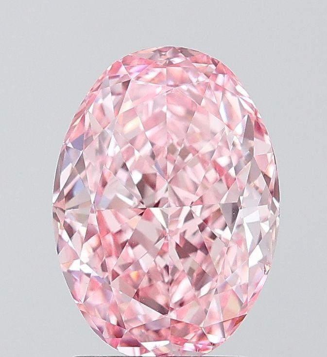 Loose Diamond - OVAL 2.74ct Fancy Vivid Pink VS1: Loose Diamond - OVAL 2.74ct Fancy Vivid Pink VS1 Source: This is a real non-mined Diamond that has been grown in a lab Shape: OVAL Carats: 2.74 Color: Fancy Vivid Pink Certification: IGI Video: