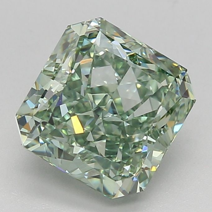 Loose Diamond - SQUARE RADIANT 2.09ct Fancy Intense Green IF (1 of 1)