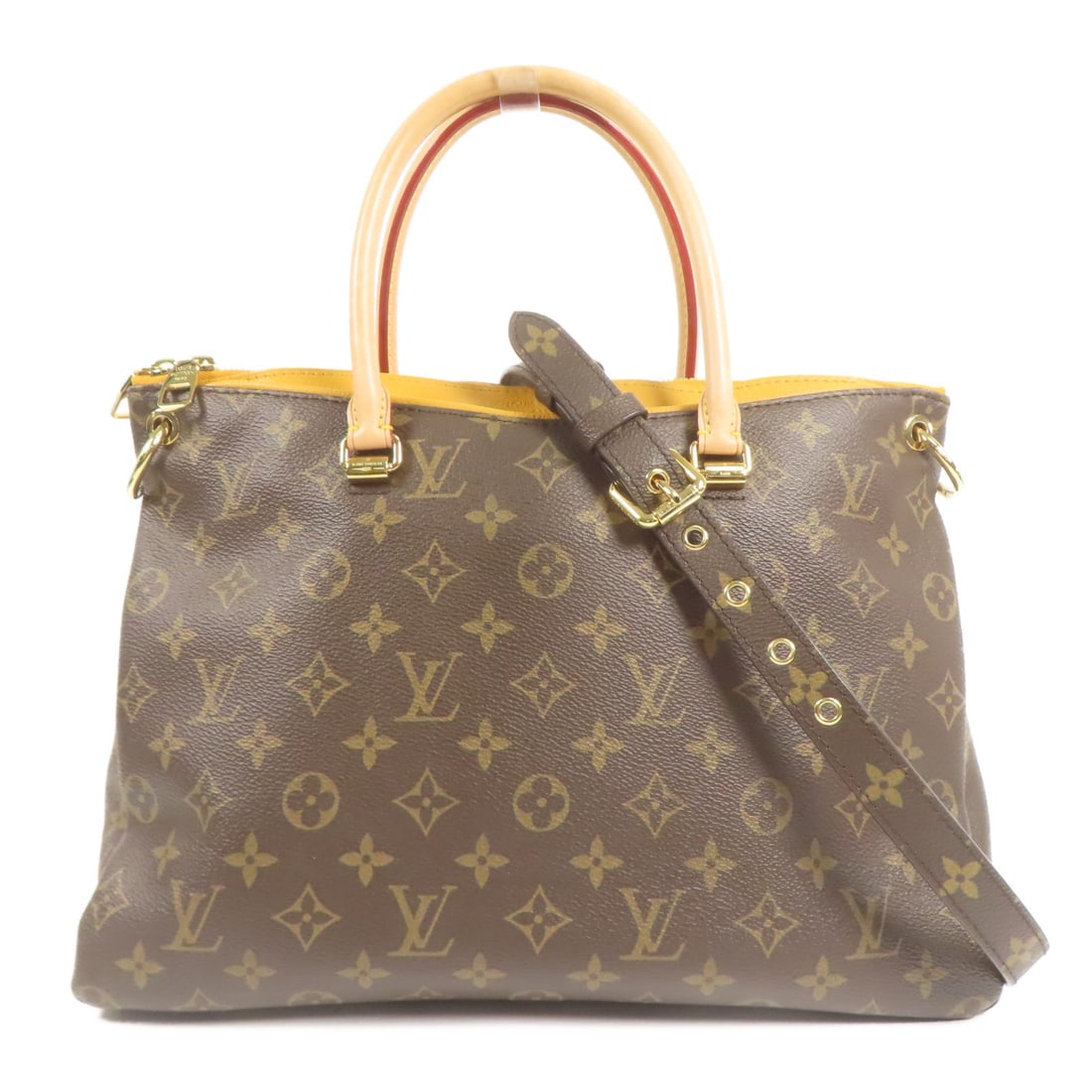 Louis Vuitton Pallas 2way Shoulder Bag M40906 Brown PVC Canvas (1 of 15)