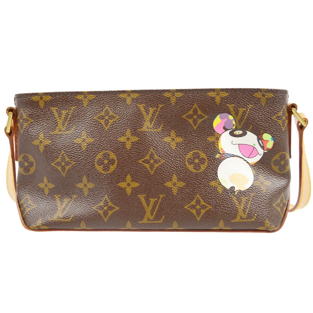 Louis Vuitton Monogram Panda Trotteur Crossbody Bag M51241: Louis Vuitton Monogram Panda Trotteur Crossbody Bag M51241 This stylish Louis Vuitton Monogram Panda Trotteur Shoulder Bag is a versatile accessory perfect for any occasion. Crafted from durable monog