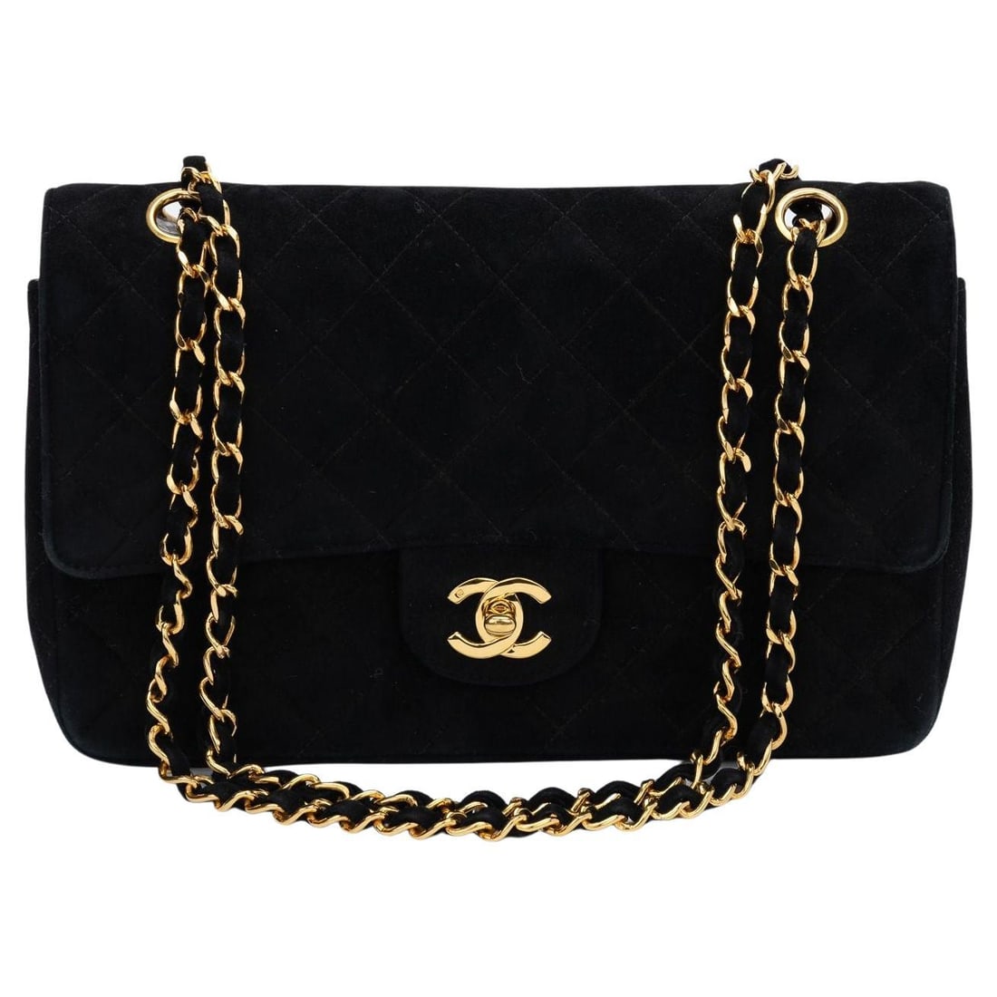 Chanel Black Suede Single Flap Bag Collection 8 2003/2004: Chanel Black Suede Single Flap Bag Collection 8 2003/2004 Introducing the iconic Chanel Black Suede Single Flap Bag, a timeless accessory that combines elegance and functionality. This classic bag fea