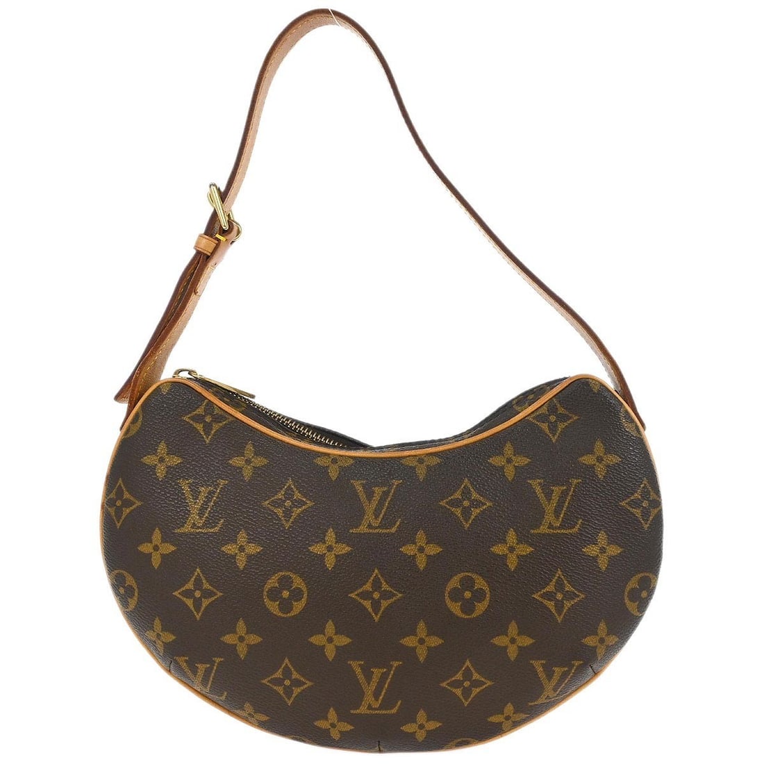 Louis Vuitton Monogram Croissant PM Handbag M51510 Brown Hobo Bag: Louis Vuitton Monogram Croissant PM Handbag M51510 Brown Hobo Bag The Louis Vuitton Monogram Croissant PM Handbag is a stylish accessory perfect for casual occasions. This small hobo bag features a cl