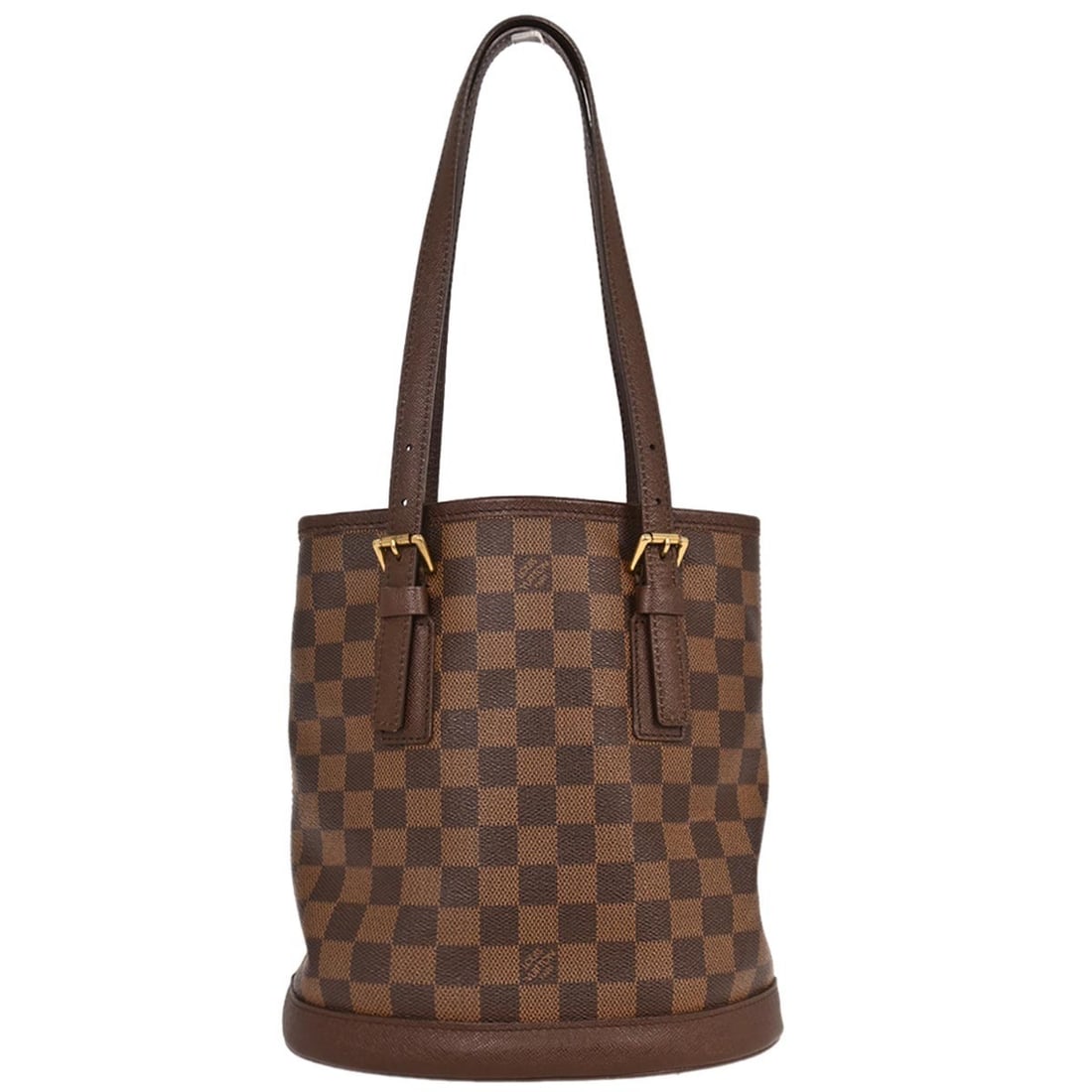 Louis Vuitton Damier Marais Tote Handbag N42240 Brown Canvas: Louis Vuitton Damier Marais Tote Handbag N42240 Brown Canvas The Louis Vuitton Damier Marais Tote Handbag is a stylish and functional accessory, perfect for casual outings. This medium-sized tote feat